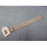 A white metal and diamond set bracelet marked 925