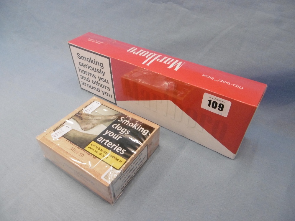 A box of 200 Marlboro cigarettes and 50 mini montecristo cigars - Image 2 of 3
