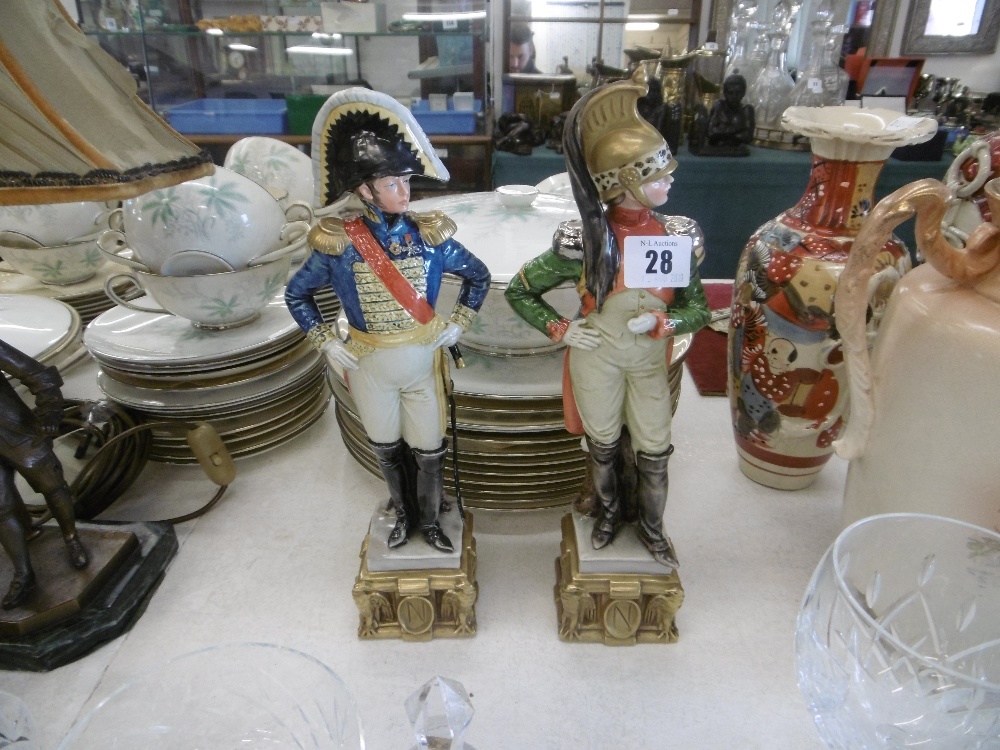 A pair of military figures