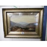 An oil on canvas Highland scene