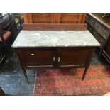 A marble topped Edwardian washstand