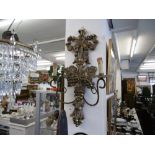 A large two branch wall sconce