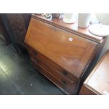 An Edwardian mahogany bureau