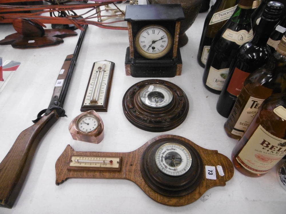 A small quantity of clocks and barometers - Image 3 of 4