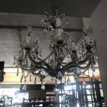 An eight branch chandelier