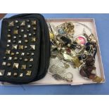 A quantity of assorted items of dress jewellery and watches including items marked 925