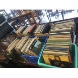 A large quantity of records,