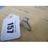 An 18ct gold, diamond solitaire ring,