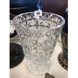 A cut glass vase a/f