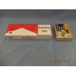 A box of 200 Marlboro cigarettes and 50 mini montecristo cigars