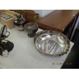 A quantity of assorted silver plate