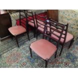 Seven retro chairs