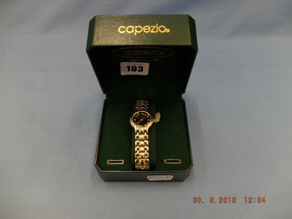 A boxed ladies Capezio wristwatch