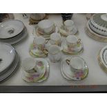 A Royal Standard 'Hollyhocks' tea set