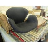An Arne Jacobson style swan chair