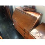 EDWARDIAN INLAID MAHOGANY BUREAU