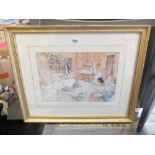 A gilt framed Russell Flint print