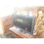 A Panasonic flat screen TV,