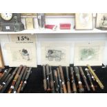 A set of three 19th century colour lithographs /prints