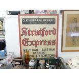 A Stratford express sign- not enamel