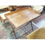 A 19th century butlers tray table