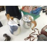 A Piquet ware teapot and hot water jug