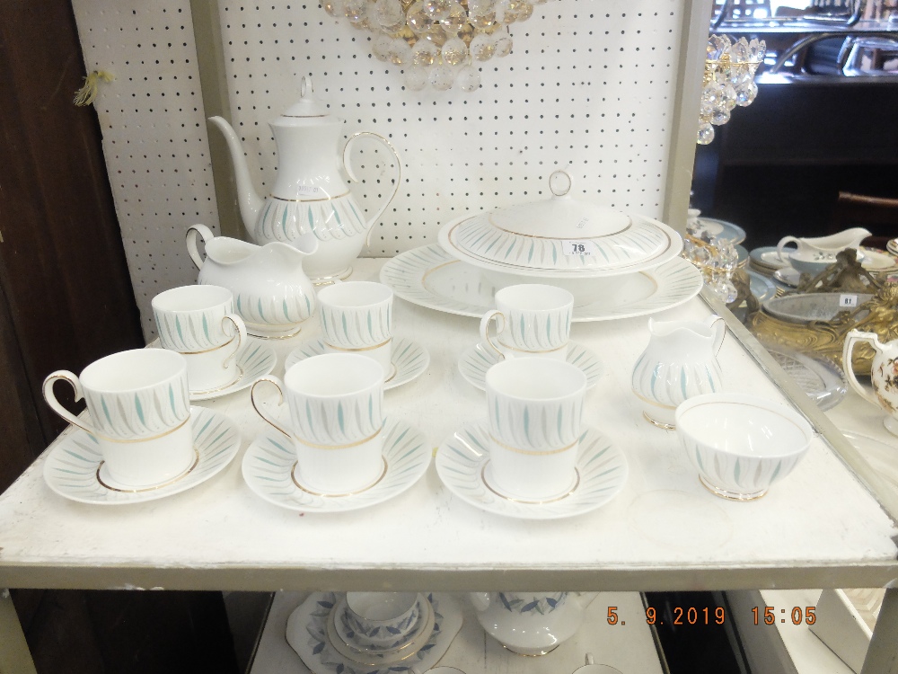 A Ridgeway Caprice part dinner service plus a Royal Standard "Trend" part dinner service