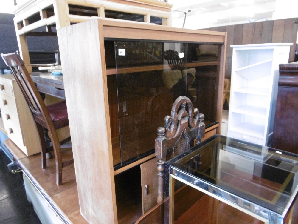 A SMOKED GLASS CABINET - Image 10 of 13