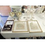 An assortment of items including Asprey and co bar set