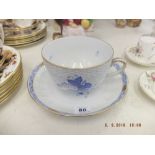 A large hand painted Herrend porcelain duo