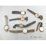 A quantity of seven watches