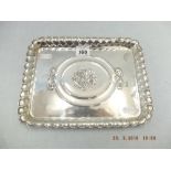 A hallmarked silver arts and crafts tray,