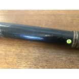 A Victorian turned wood truncheon painted with lion passant guardant "Shield of Rampant Lion" on