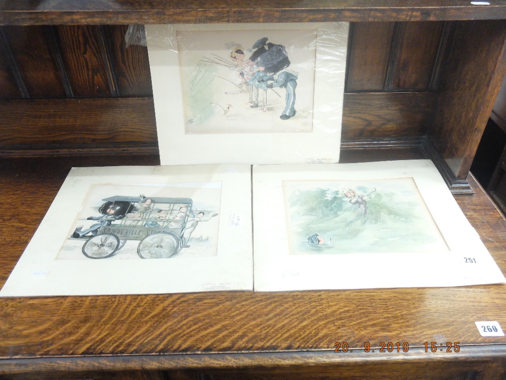 A set of three 19th century colour lithographs /prints - Image 2 of 2