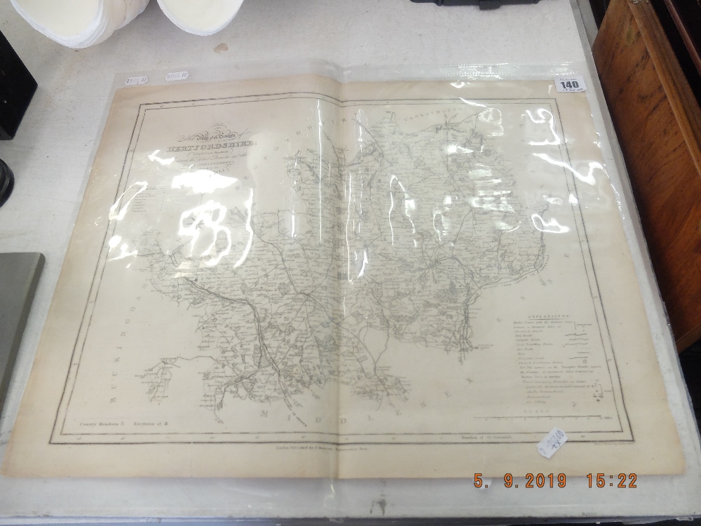 An antique map,
