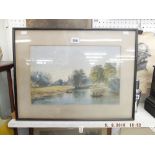 A framed and glazed watercolour,