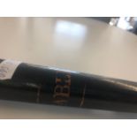 A Victorian turned wood truncheon painted in gilt with "C.D.C.