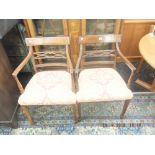 A set of eight bar back chairs