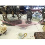 A decorative Murano glass bowl