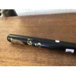 A Victorian turned wood truncheon painted "E.S.C" within shield over " Sergt.