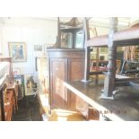 A 19th century rosewood corner cabinet