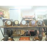 Five mantle clocks