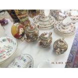 A porcelain tea set,