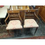 A set of eight bar back chairs