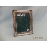 A hm silver Sheffield photo frame