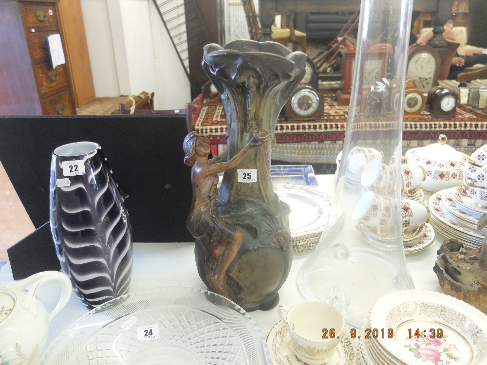 An early French art nouveau vase,