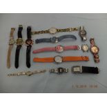 Thirteen assorted watches