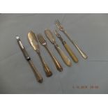 Six assorted silver items, inc.