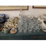 A quantity of assorted glass and china