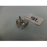 A pair of Sterling silver Alfred Dunhill cufflink's